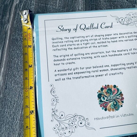 Happy Easter Quilling Art Easter Eggs Basket Spring Greeting Card - Picture 2 of 2